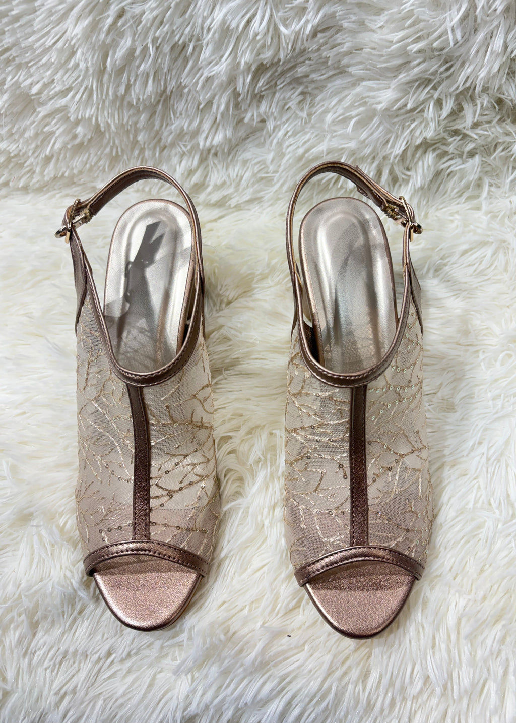 Net Heel Sandals
