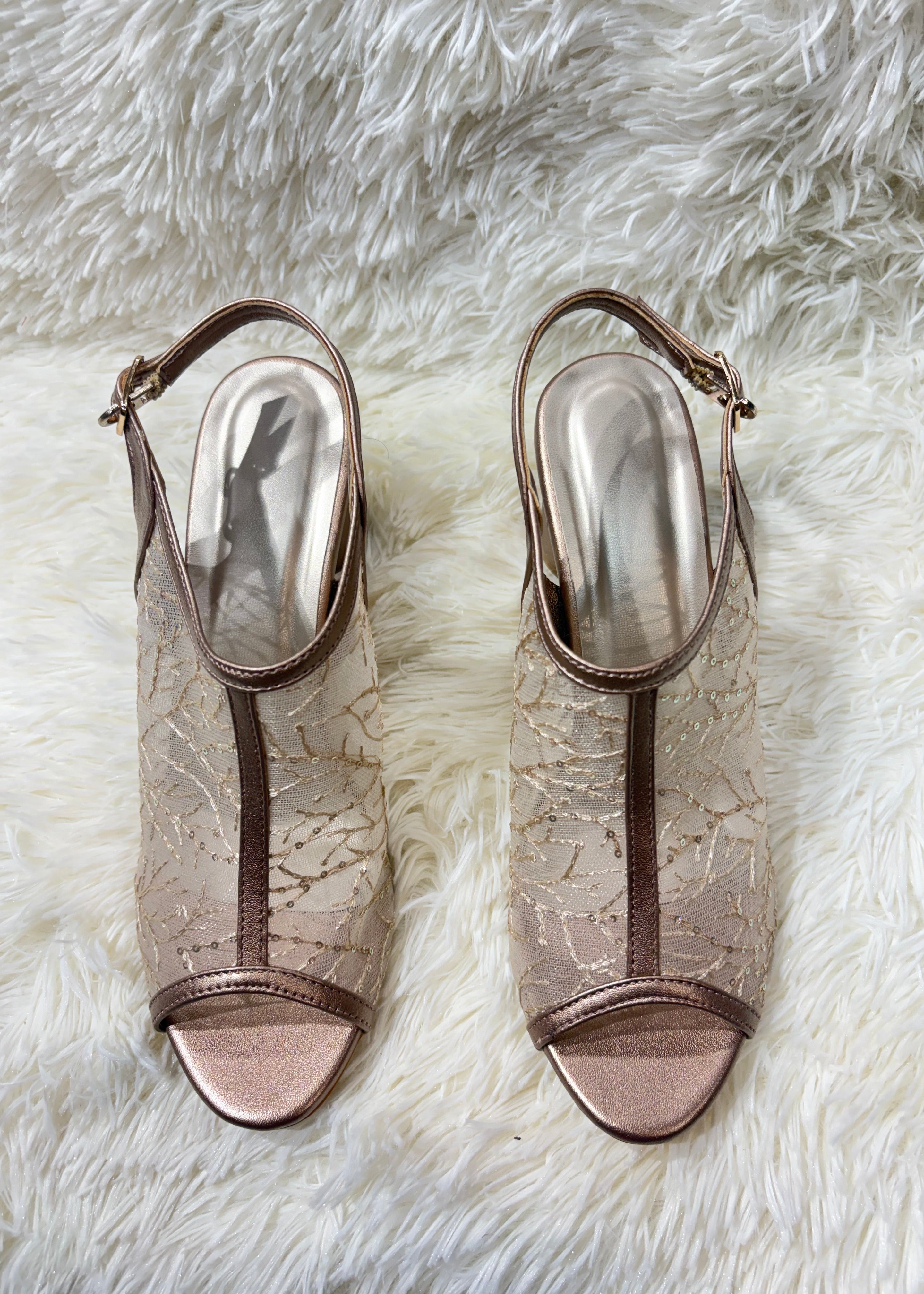 Net Heel Sandals